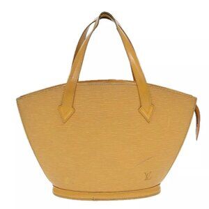LOUIS VUITTON Epi Saint Jacques Hand Bag Yellow